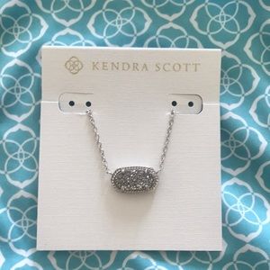 Kendra Scott Gray Pendant Necklace